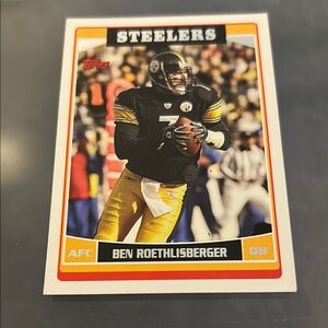 Ben Roethlisberger Topps Steelers Football Card